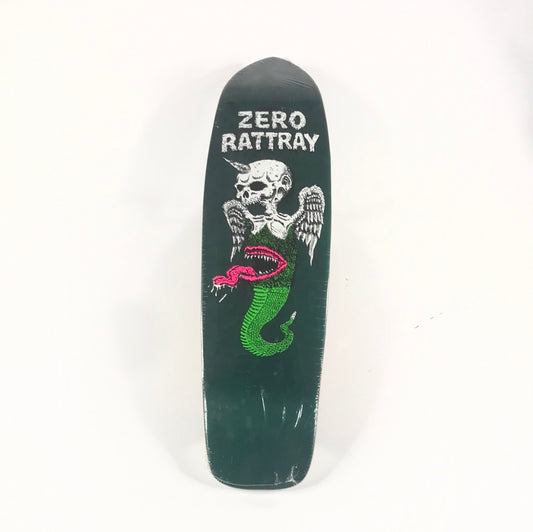 Zero John Rattray Snake Angel Punk Point Shaped Green 7.75" Skateboard Deck