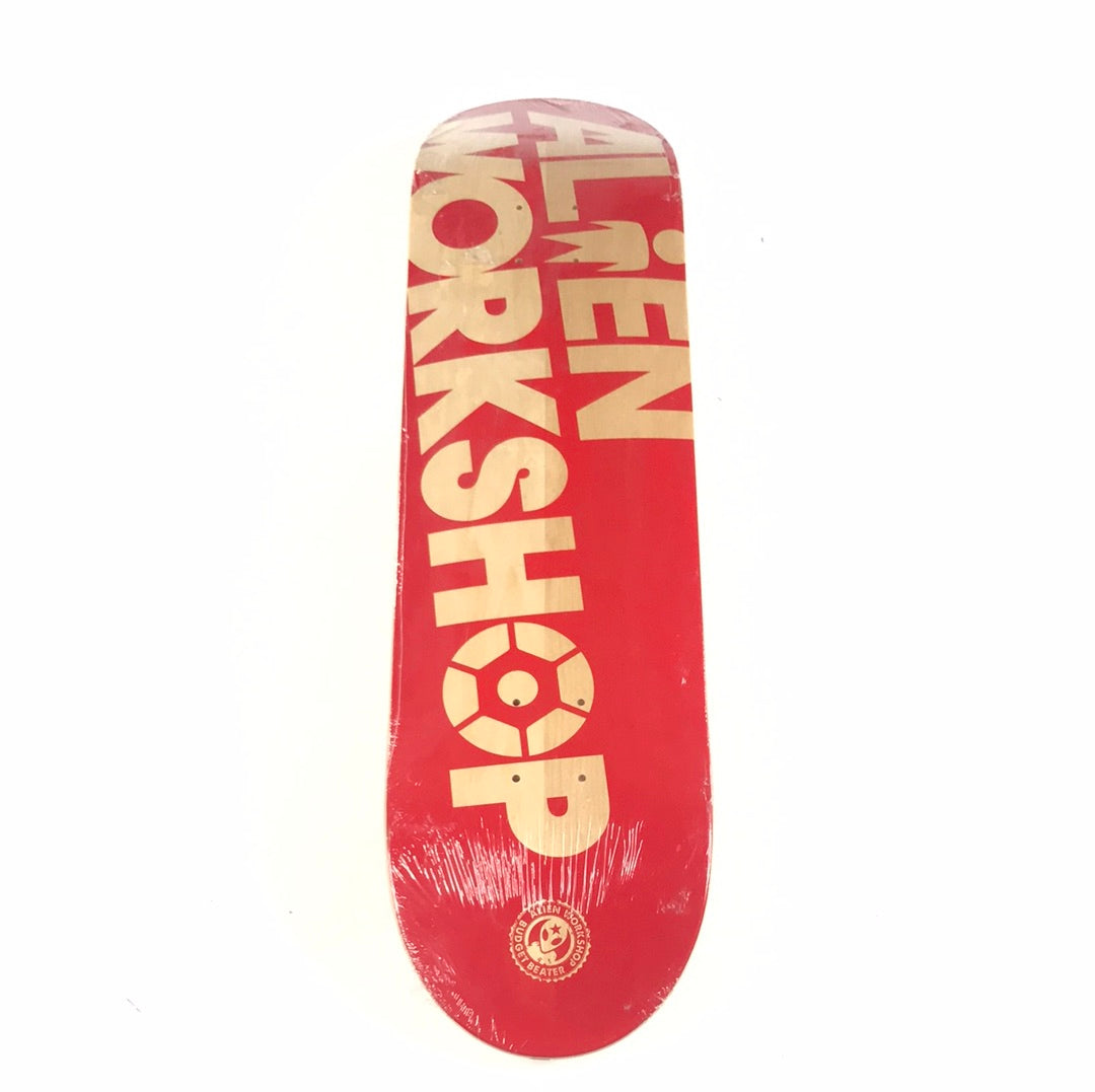 Alien Workshop Team Lettering Red 8.0 Skateboard Deck