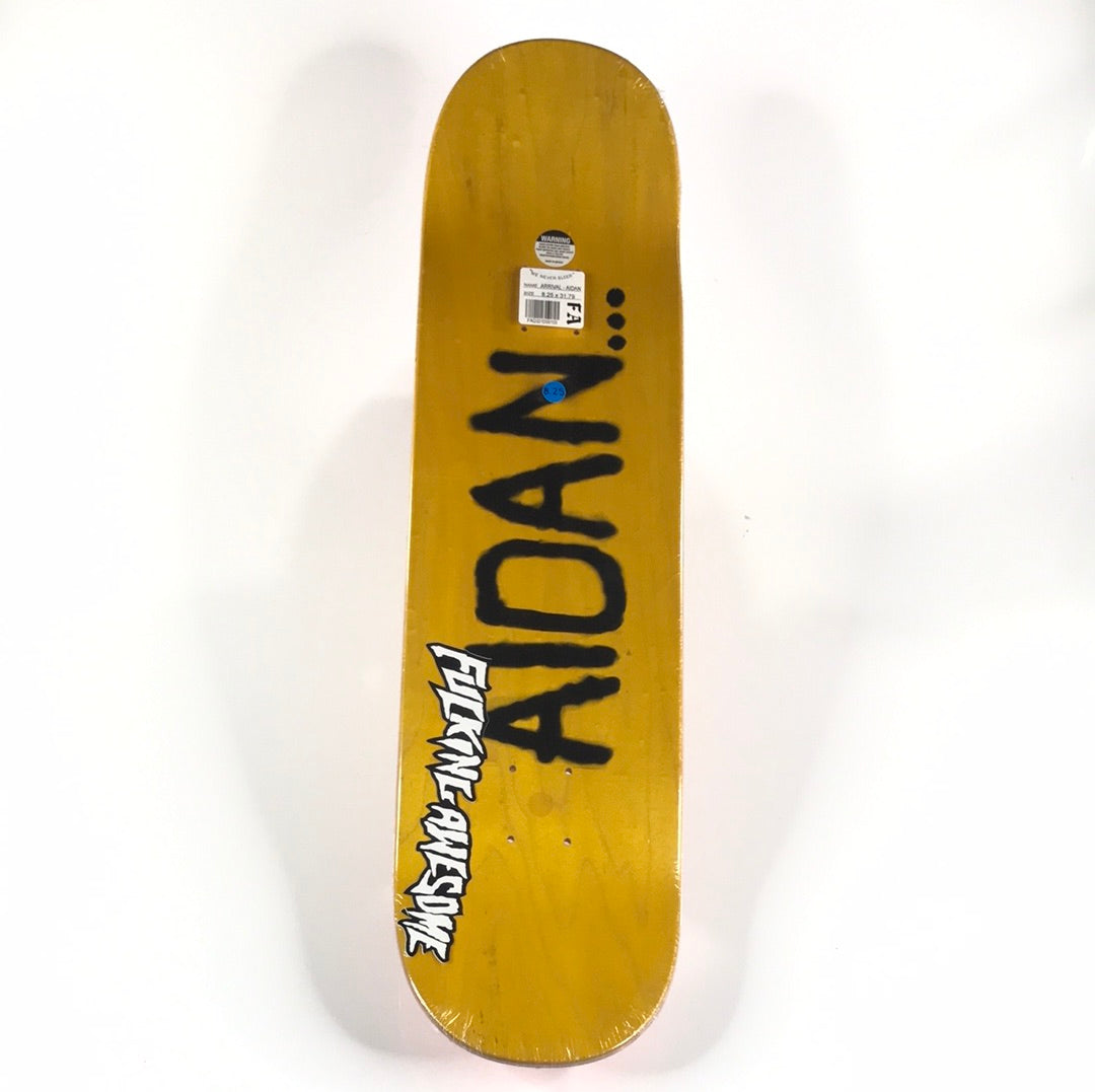 Fucking Awesome Aidan Mackey Arrival Red 8.25 Skateboard Deck