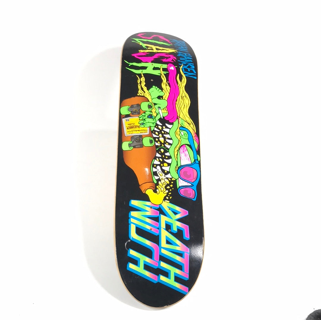 Deathwish Brian "Slash" Hansen Black/Neon 8.0" Skateboard Deck