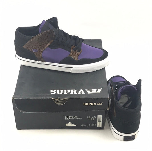 Supra Shotgun Black/Purple-White US Mens Size 10.5
