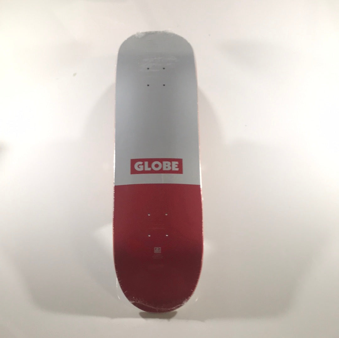 Globe Vertical Box Logo Red/White 8.4 Skateboard Deck