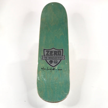 Zero Jamie Thomas Whosevers Silver 8.25 Skateboard deck