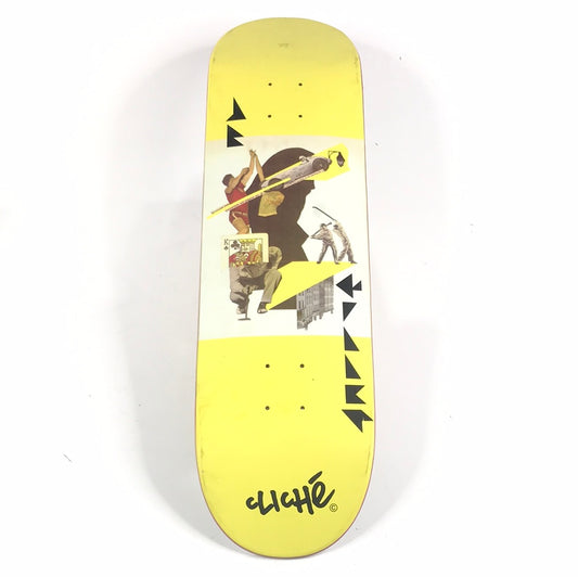 Cliche Team Chaos Yellow 8.25 Skateboard Deck