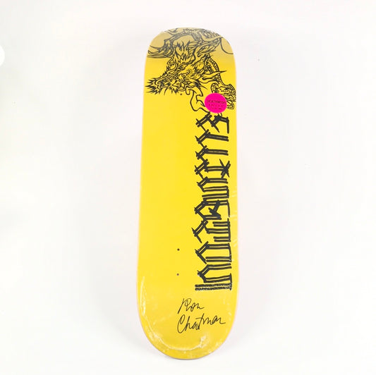 Deathwish Erik Ellington Strictly Yellow 8,25  Ron Chatman Signed Skateboard Deck