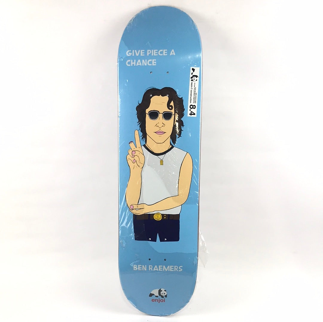 Enjoi Ben Raemers Peace Light Blue 8.4" Skateboard Deck