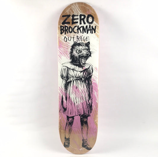 Zero James Brockman Outrage Pink/Woodgrain 8.38" Skateboard Deck