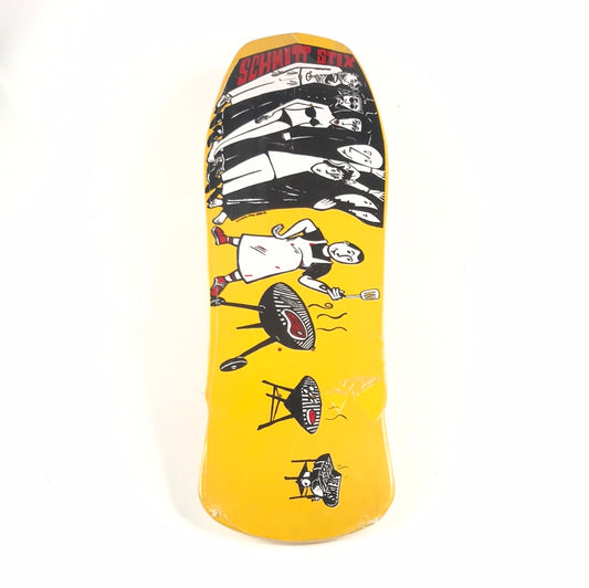 Schmitt Stix Joe Lopes Grill Yellow 10'' Skateboard Deck