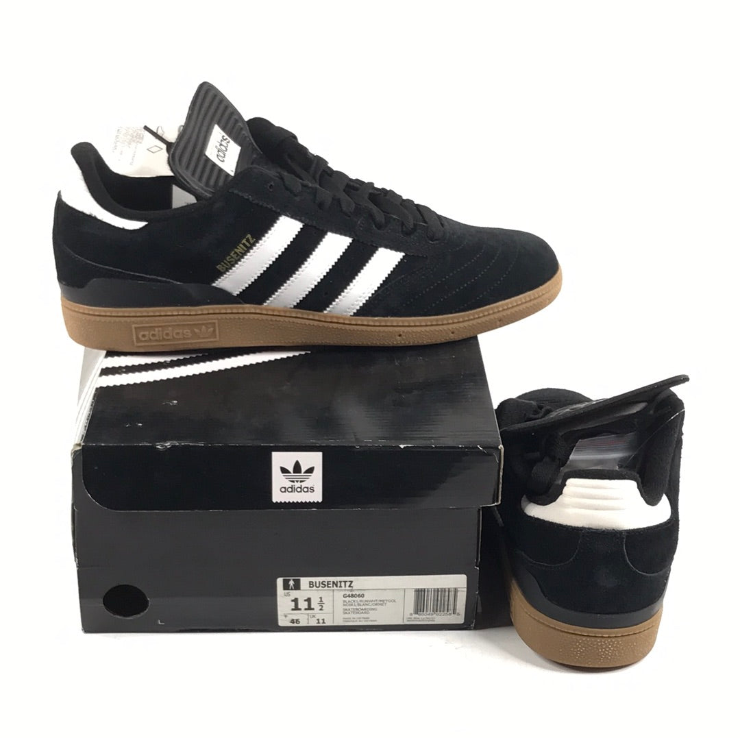 Adidas Skate Busenitz BLACK1/RUNWHT/METGOL G48060 US Mens Size 11.5