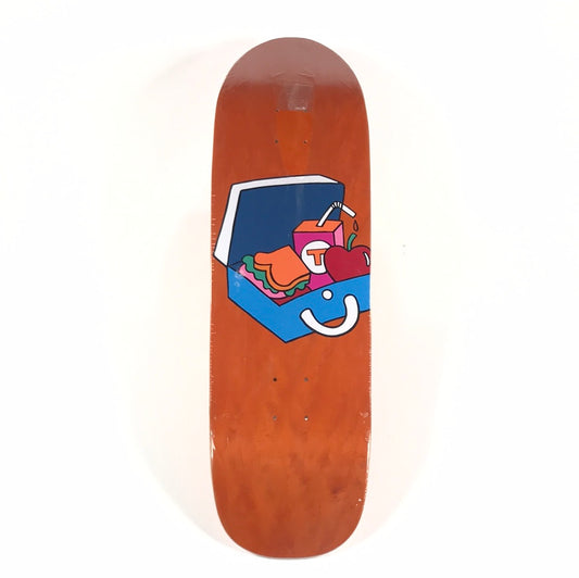 Tired Lunch Box Orange Skateboard 9.18