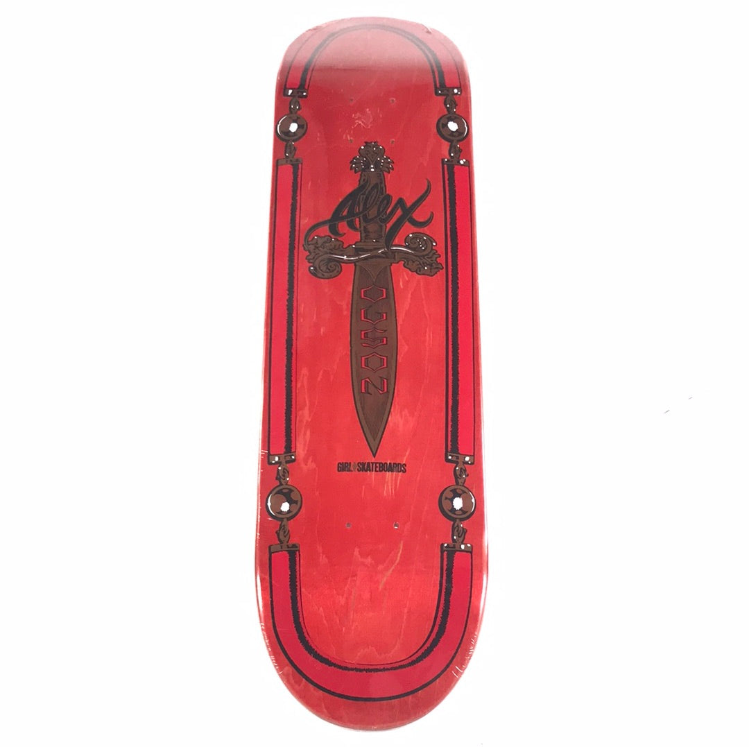 Girl Alex Olson Dagger Red 8" Skateboard Deck