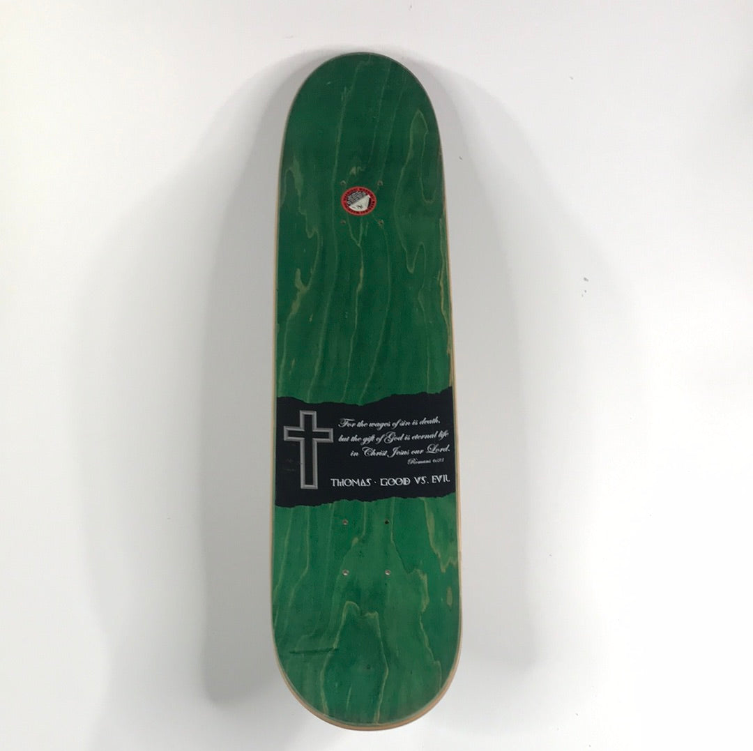 Zero Jamie Thomas Romans 6:23 Black 7.5 Skateboard Deck