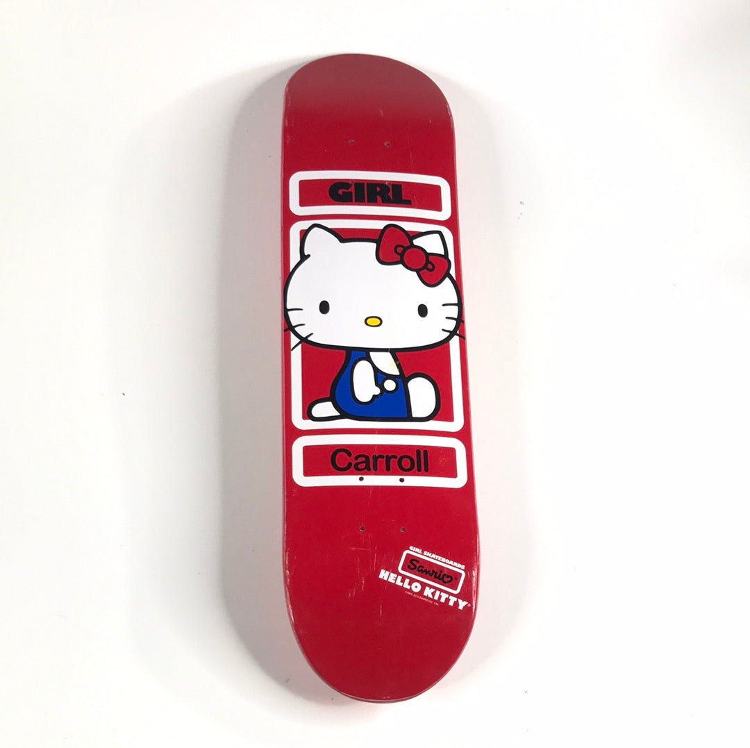 Girl Mike Carroll Hello Kitty Red 8.0 Skateboard Deck