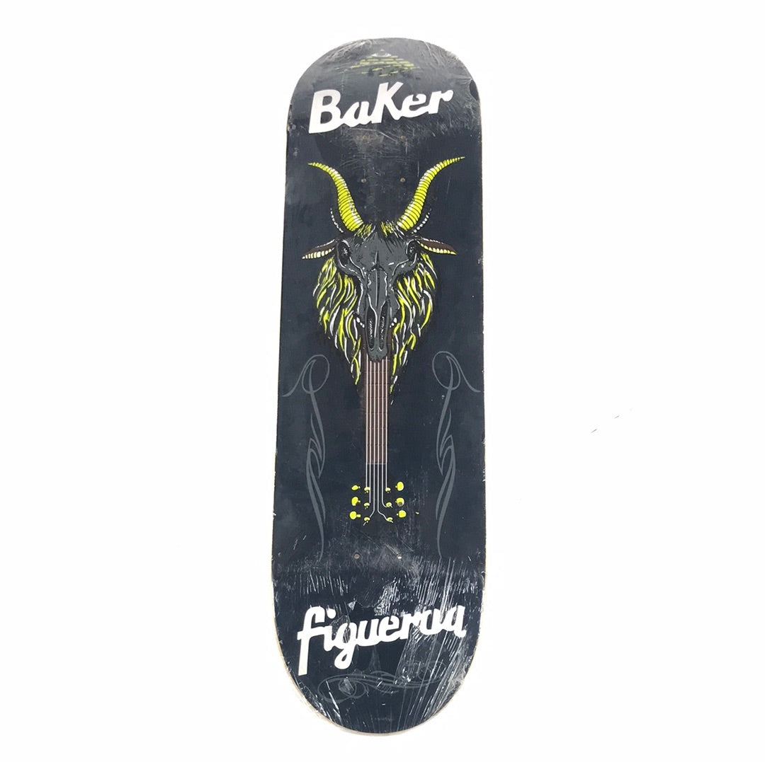 Baker Figgy Goat Head Guitar Black 8.38'' Skateboard Deck