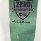 Zero Jamie Thomas Whosevers Silver 8.25 Skateboard deck