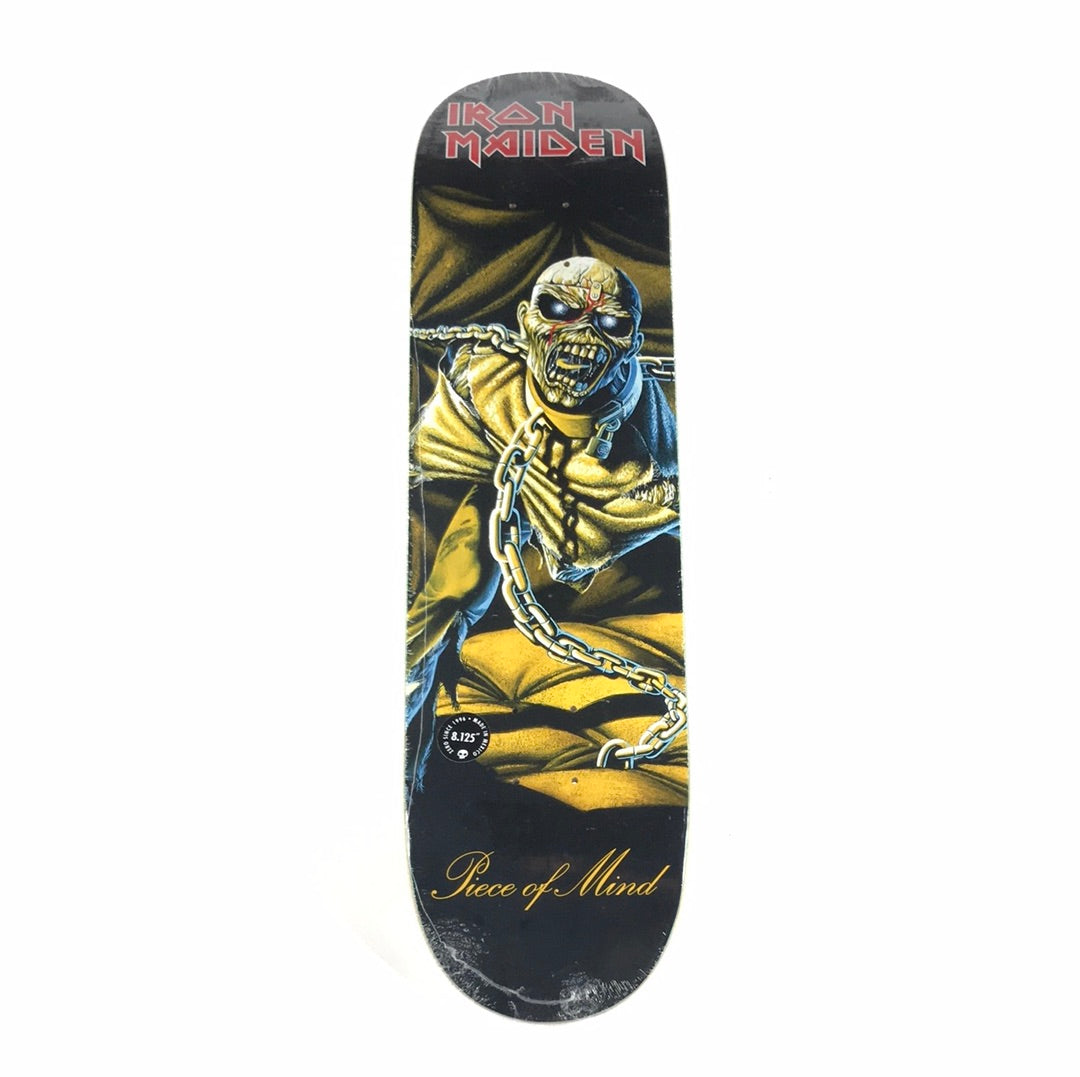 Zero Iron Maiden Piece of Mind Yellow 8.125 Skateboard Deck