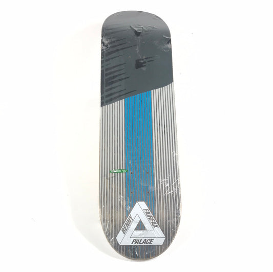 Palace Benny Fairfax "B" Lines Grey Blue 8.1 Skateboard Deck