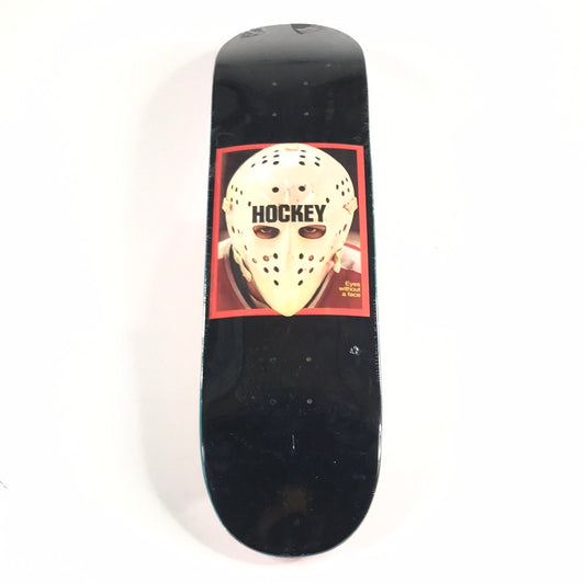 Hockey Eyes Without A Face Goalie Black 8.25" Skateboard Deck