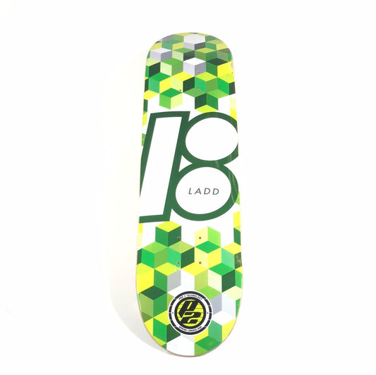 Plan B PJ Ladd Cubes P2 Green/White 8.0‚Äù Skateboard Deck