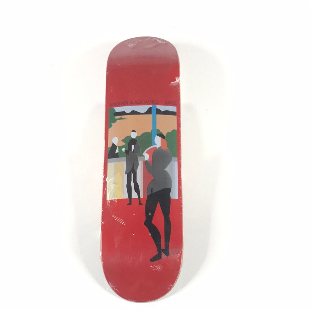 Antiz Another Black World Red 8.25 Skateboard Deck