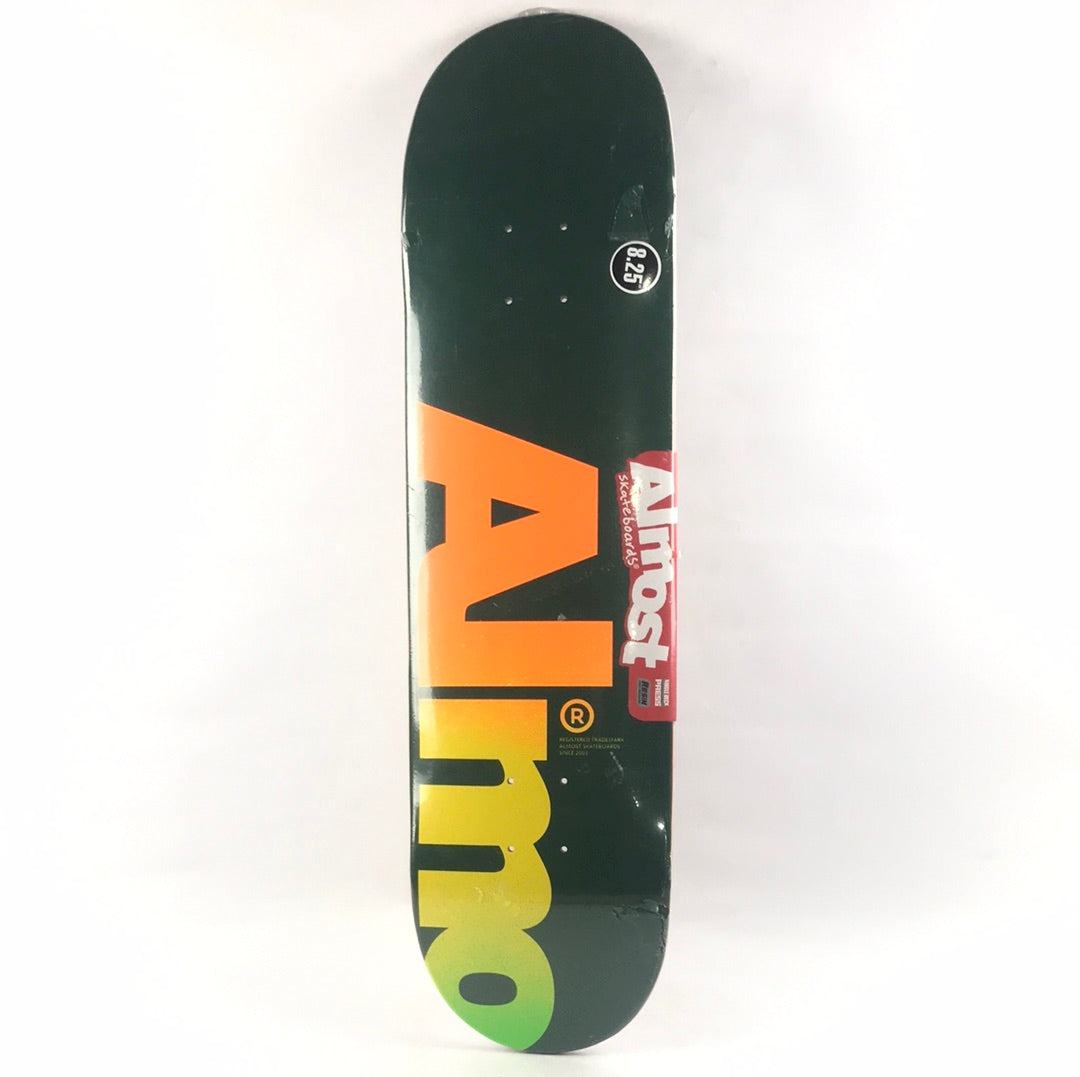 Almost Team ALMO/ Green/Orange 8.25'' Skateboard Deck