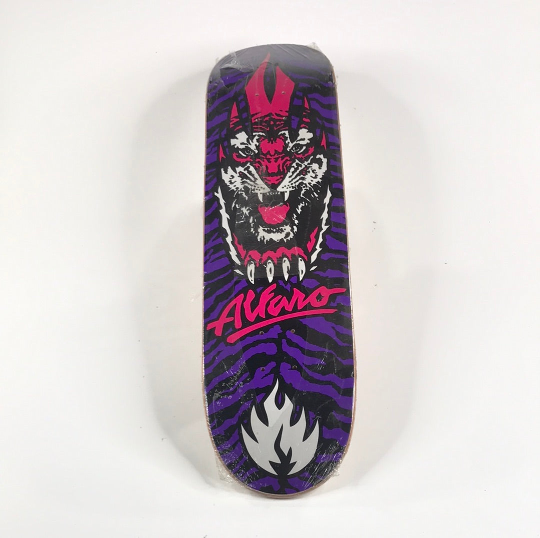 Black Label Adam Alfaro Tiger Purple 8.0 Skateboard Deck