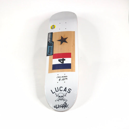 Cliche x Fourstar Lucas Puig Flag White 8.0 Skateboard Deck