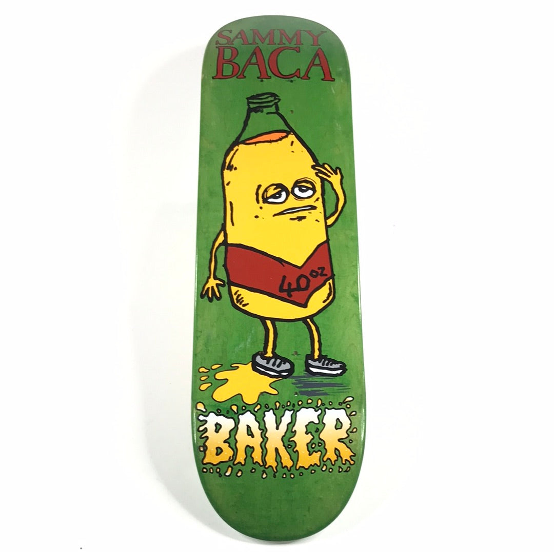 Baker Sammy Baca 40oz Green 8.25‚Äù Skateboard Deck