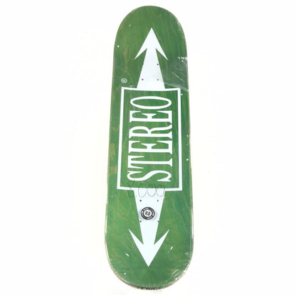 Stereo Jack Sabback Letters Green 8.0 Skateboard Deck