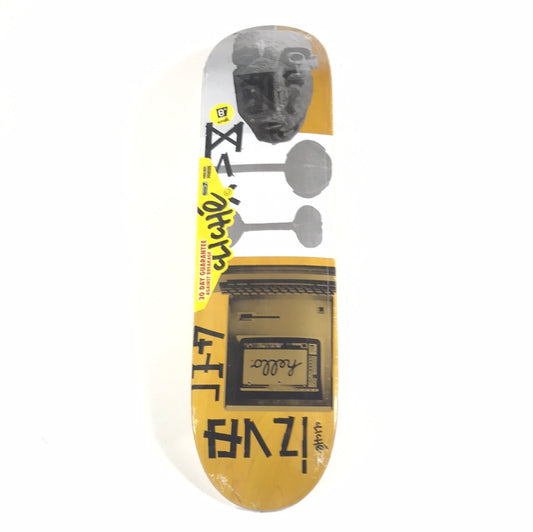 Cliche Max Geronzi Klin Yellow/Silver/Gold 8.0 Skateboard Deck