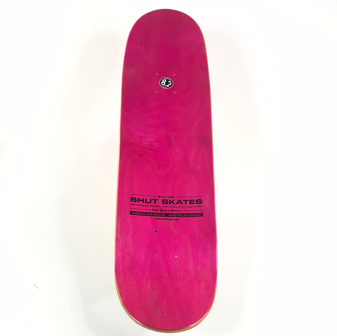 Shut Empire State Building Black/Red 8.2 Skateboard Deck