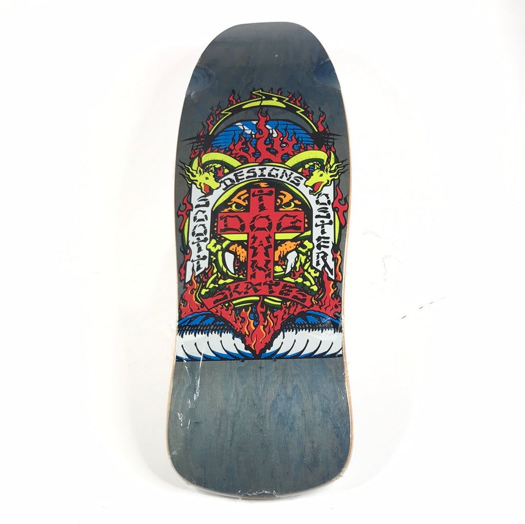 Dogtown Scott Oster Flame Cross Blue/Red 10'' Skateboard Deck