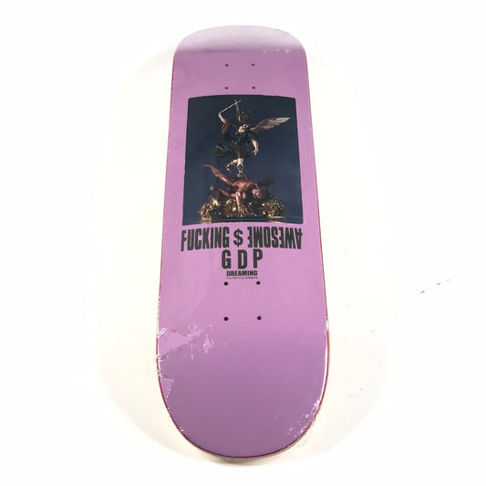 Fucking Awesome Angel and Demon Figure Lilac 8.38” Skateboard Deck
