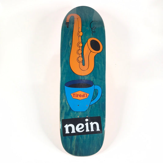 Tired Nein Sax Blue 9 Skateboard Deck