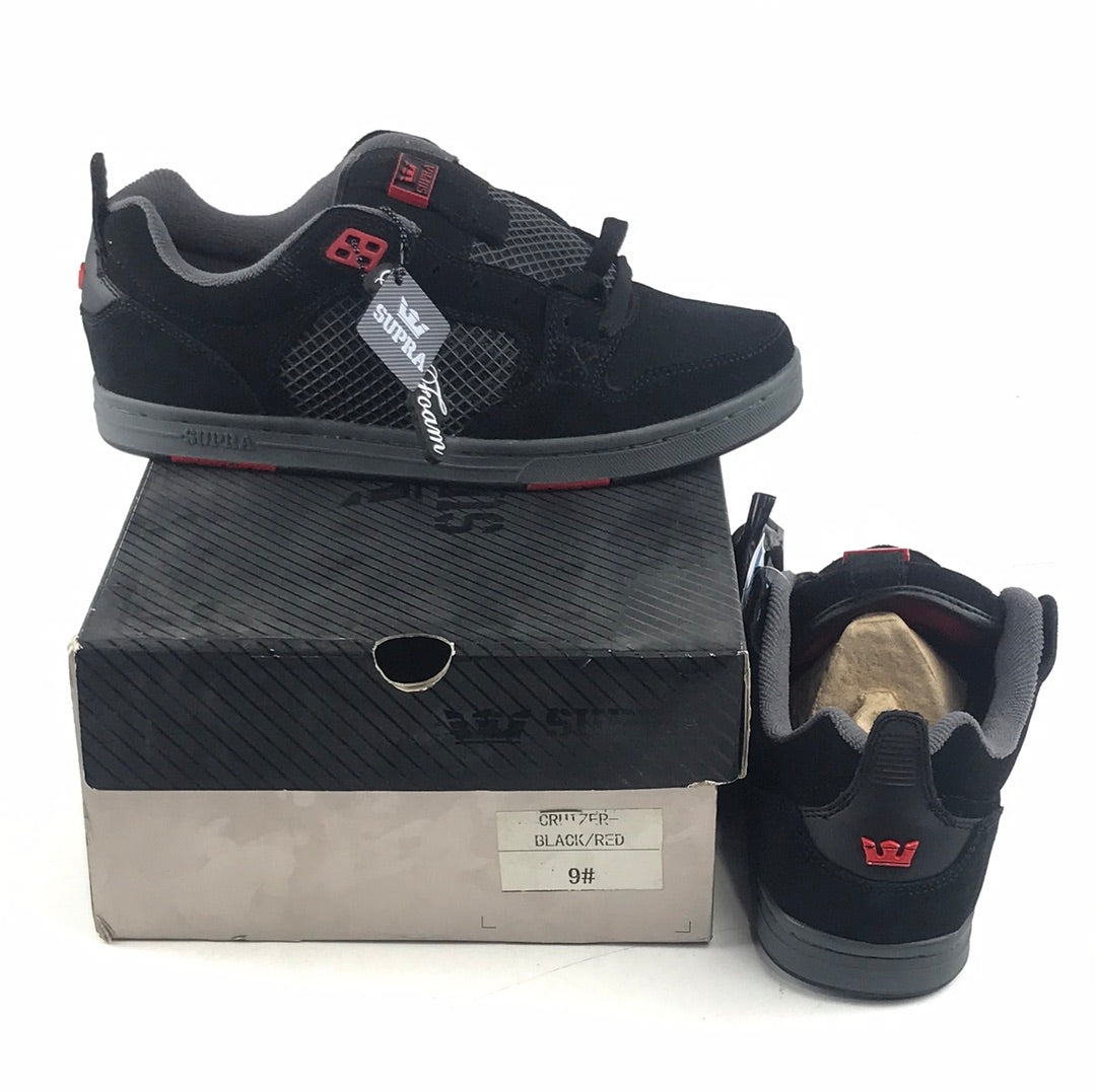 Supra Cruizer Black/Red US Mens Size 9