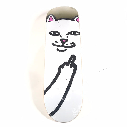 Rip N Dip Team Cat White 8.25'' Skateboard Deck