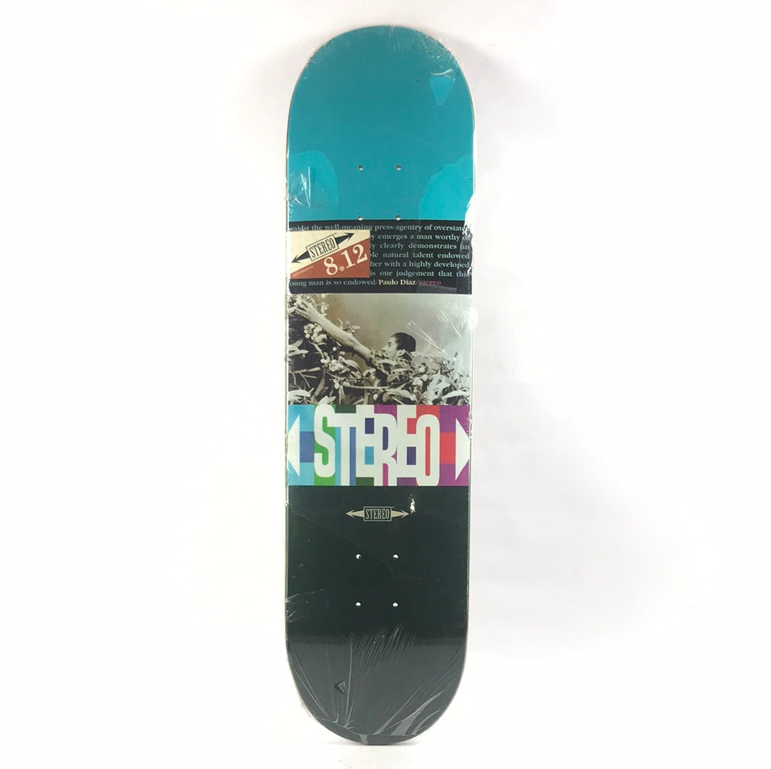 Stereo Paulo Diaz Nature Man Green/Blue 8.12 Skateboard Deck