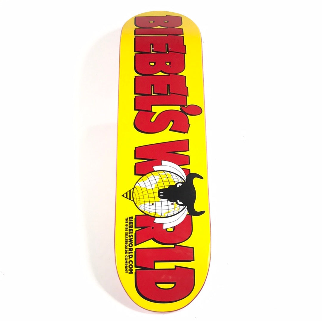Girl Brandon Biebel Biebels World Yellow/Red 7 7/8 Skateboard Deck