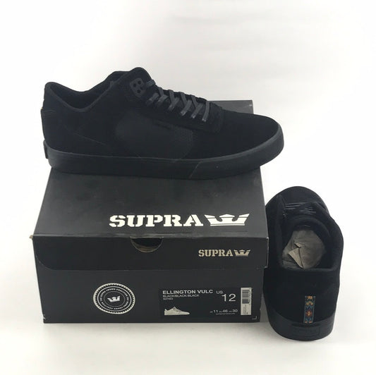 Supra Ellington Vulc Black/Black-Black US Mens Size 12