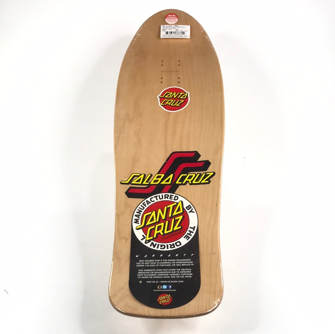 Santa Cruz Steve Alba Salba Cruz Fuck Em! Baby Stomper Wood Grain 10.09” Skateboard Deck 2016 Reissue