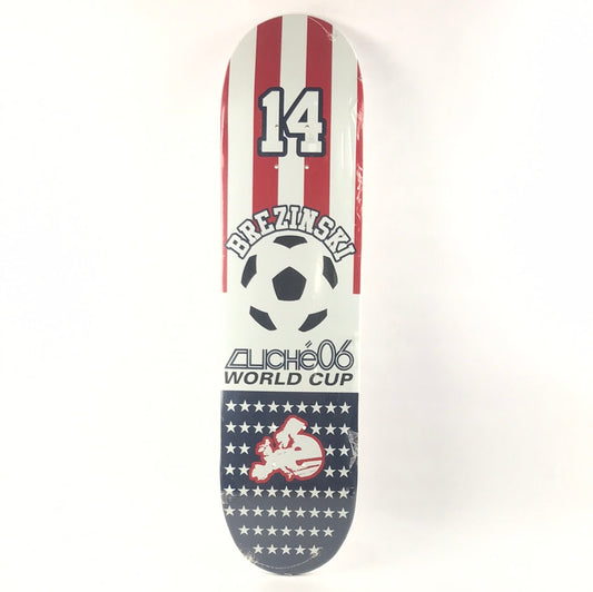 Cliche Joey Brezinski World Cup '06 Red/White/Blue 8" Skateboard Deck