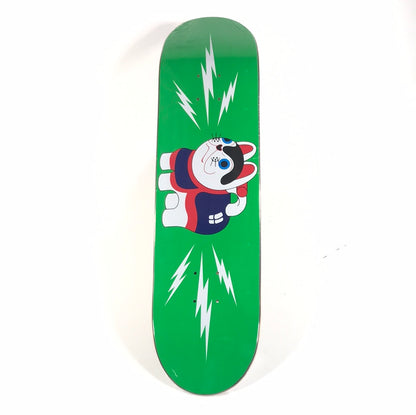 917 Team Lucky Cat Green 7.75' Skateboard deck