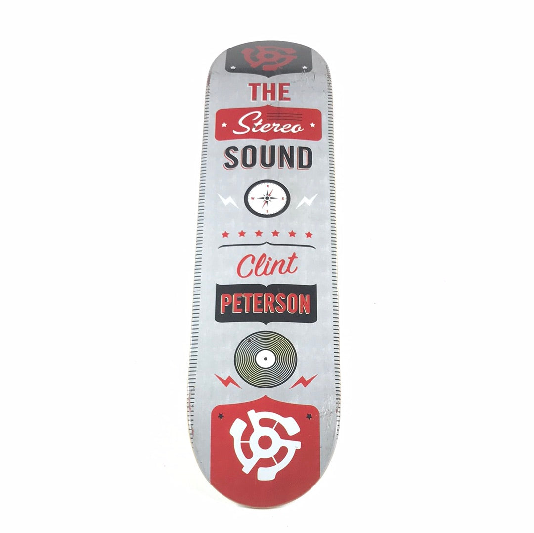 Stereo Clint Peterson Sound Grey 7.75 Skateboard Deck