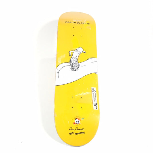 Enjoi Nestor Judkins Offensive Yellow 8.25" Skateboard Deck