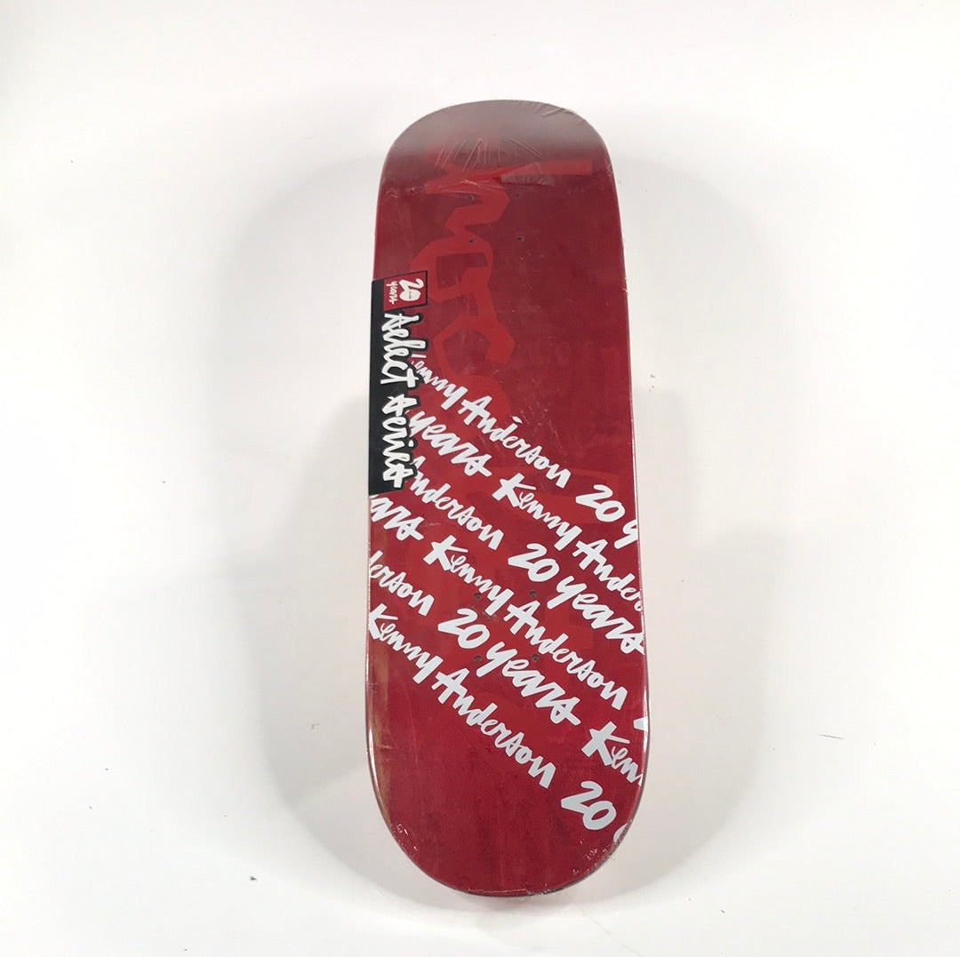 Chocolate Kenny Anderson 20 Years Red 8.5 Skateboard deck