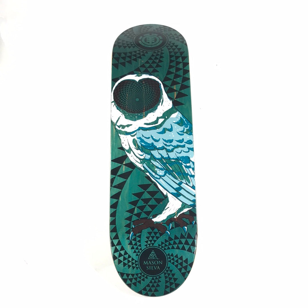 Element Mason Silva BB Owl Black/Blue/White 8.38 Skateboard Deck