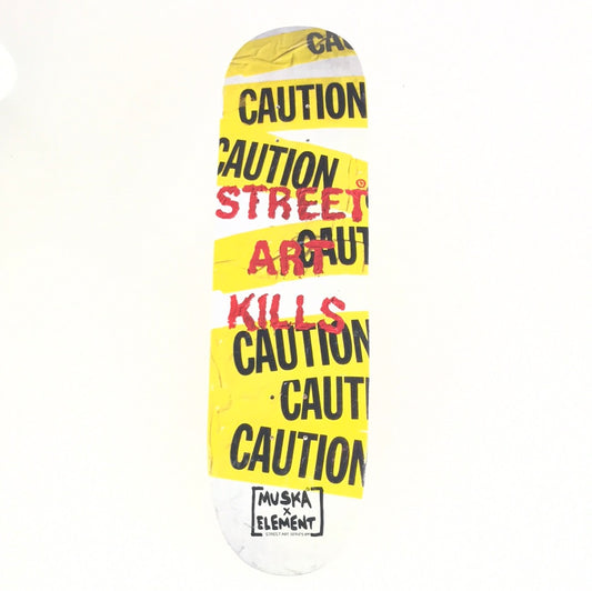 Element Chad Muska Caution Tape 8.12 Skateboard Deck