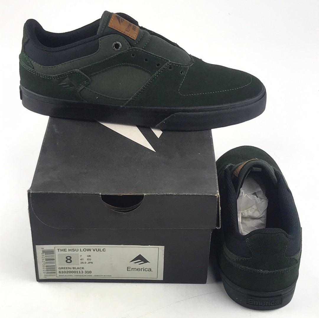 Emerica HSU Low Vulc Green/Black US Mens Size 8