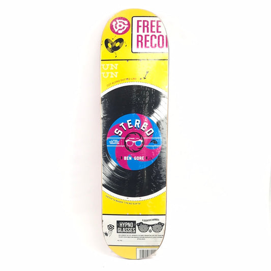 Stereo Ben Gore Hypno Glasses Yellow 8.5'' Skateboard Deck