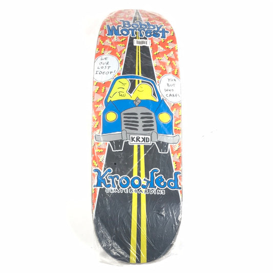 Krooked Bobby Worrest Idiot Car Multi 9.5" Skateboard Deck